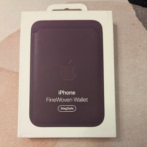 Apple iPhone FineWoven Wallet With MagSafe - Blackberry (Deep Plum)